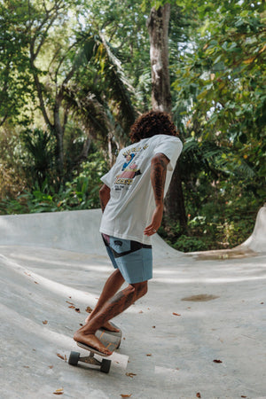 Boardshort 90s 3 Paneles Lila