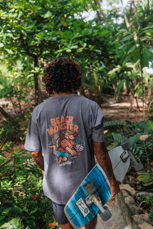 Beach Monster Tee – Gray