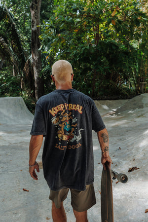 Remera Manga Corta Keep It Real Negro