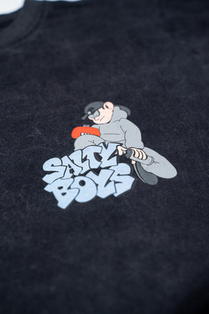 Remera Manga Corta Salty Boys Negro