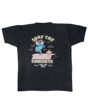 Remera Manga Corta Surf The Concrete Negro
