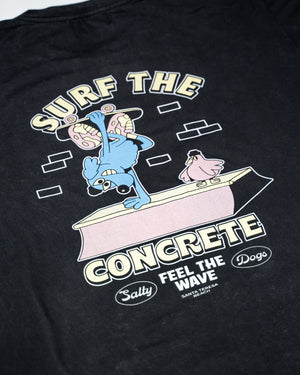 Remera Manga Corta Surf The Concrete Negro
