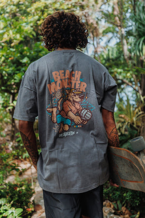 Beach Monster Tee – Gray