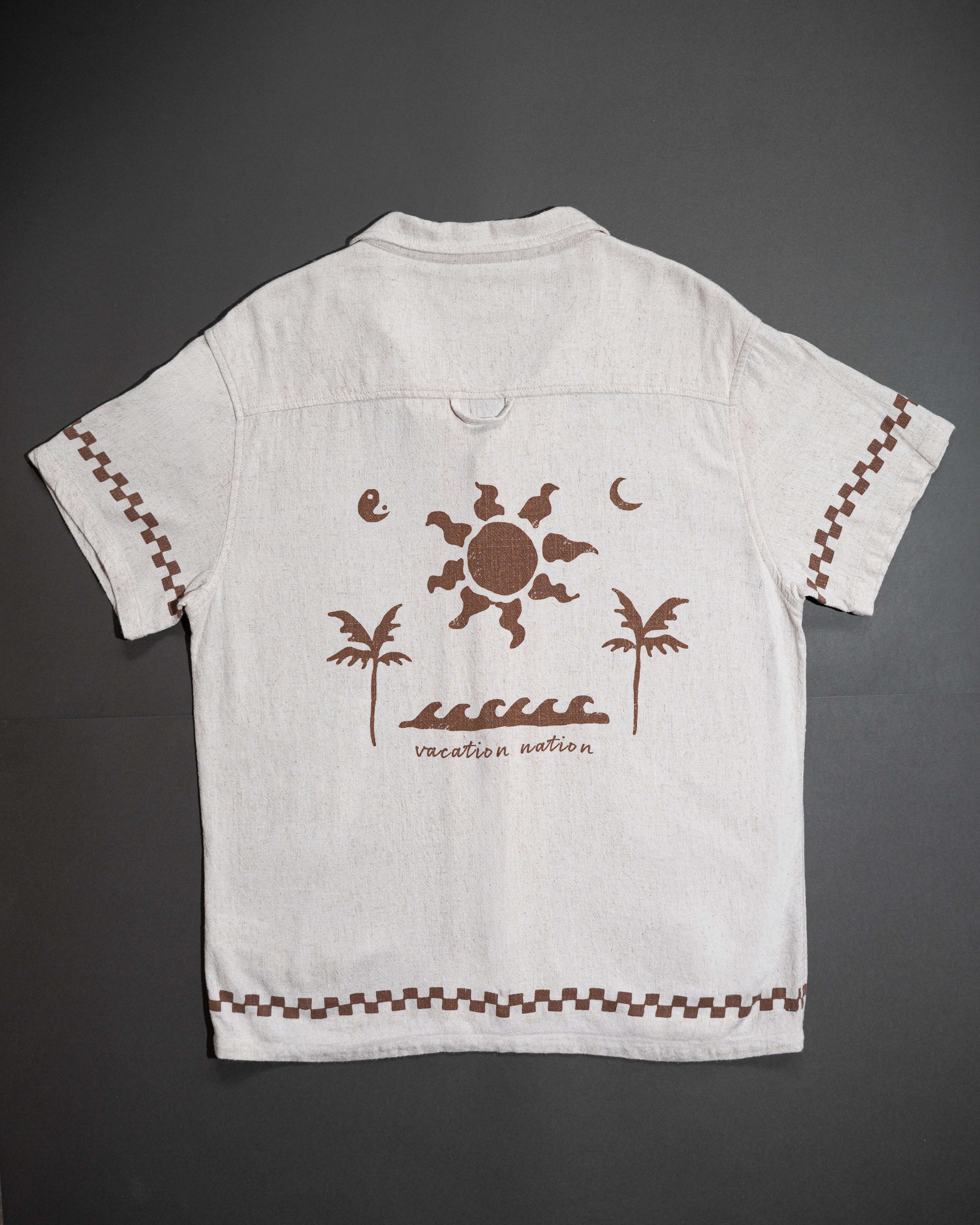 Camisa Vacation Nation – Manga Corta Tejida