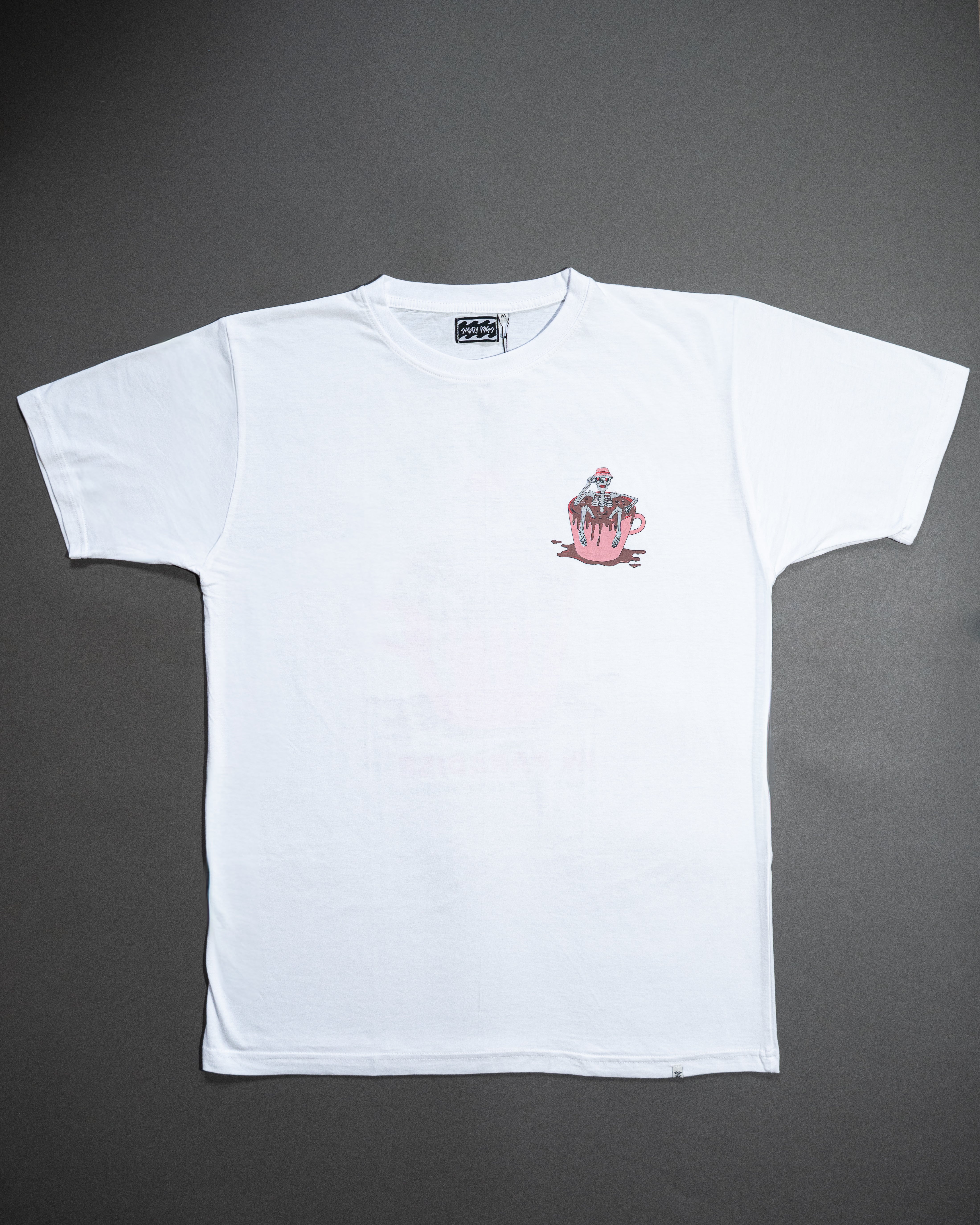 Remera Slow Mornings in Paradise – Manga Corta Blanca