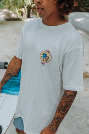 Remera Manga Corta Surf The Concrete Blanco