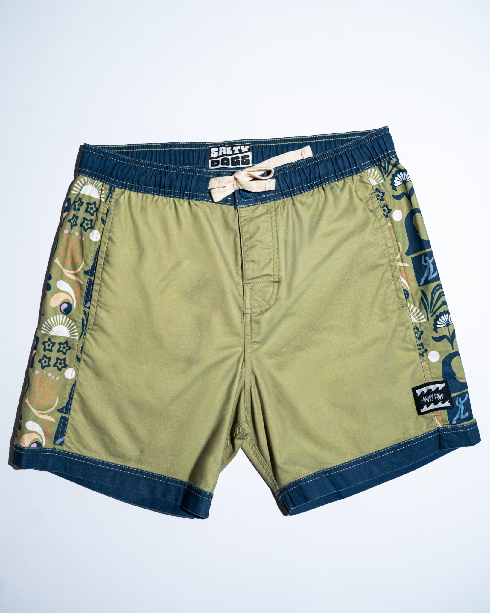 Boardshort Freedom Oliva - Salty Dogs Crew