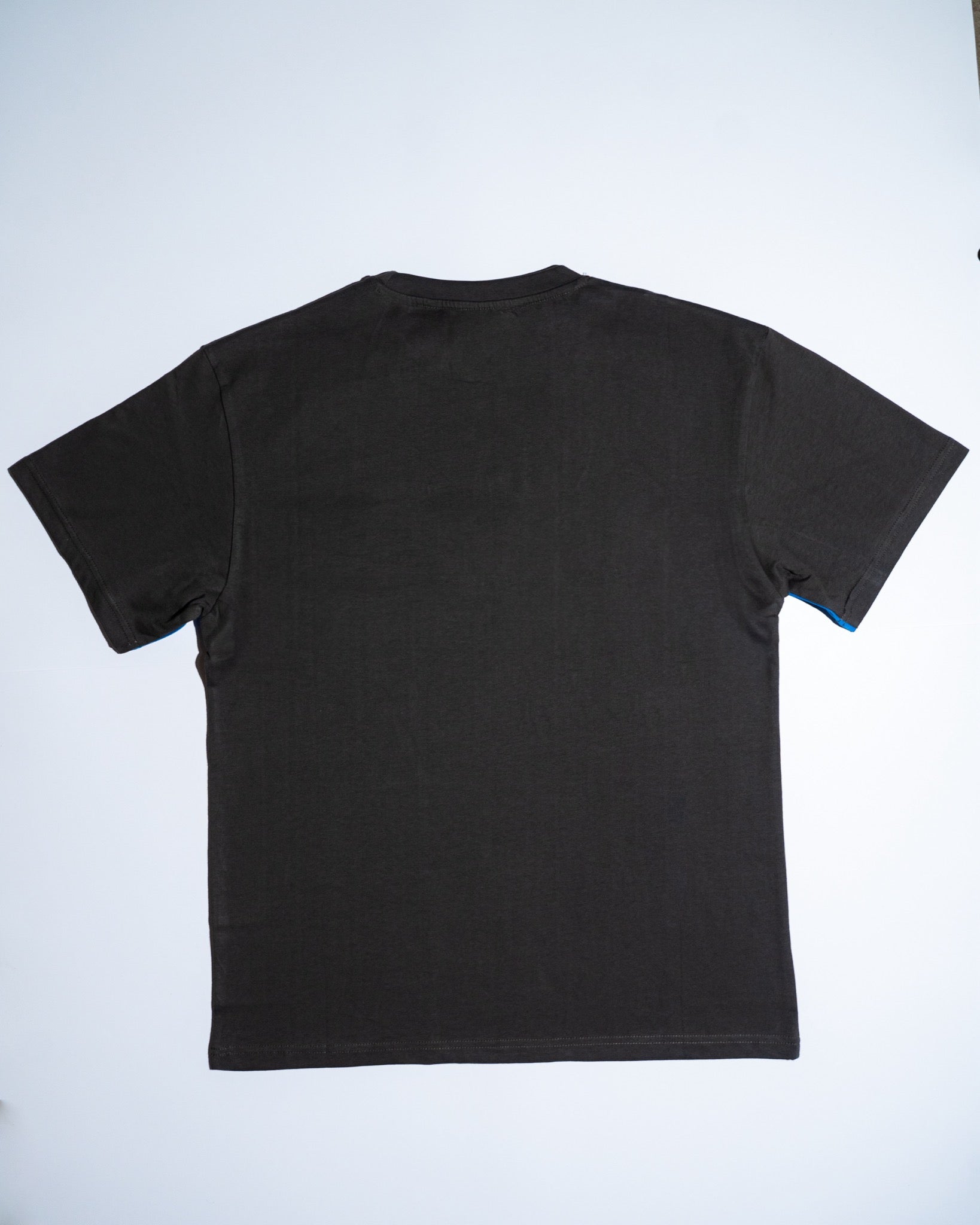 Remera Manga Corta 2 Paneles Celeste