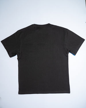 Remera Manga Corta 2 Paneles Celeste