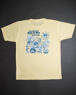 Remera Manga Corta Friends Of The Sun Amarillo