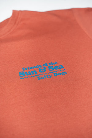 Remera Manga Corta Friends Of The Sun Naranja