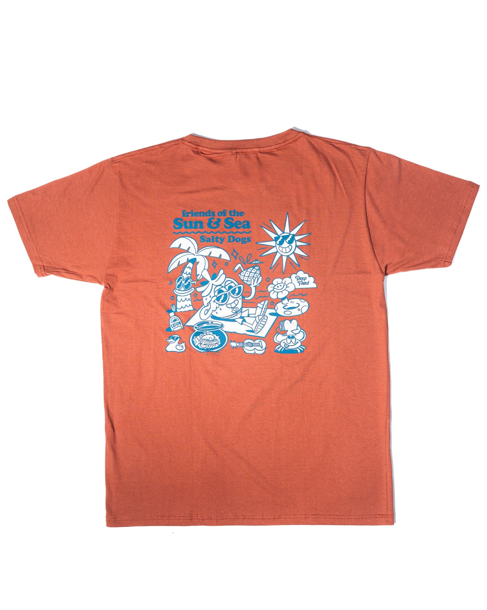 Remera Manga Corta Friends Of The Sun Naranja