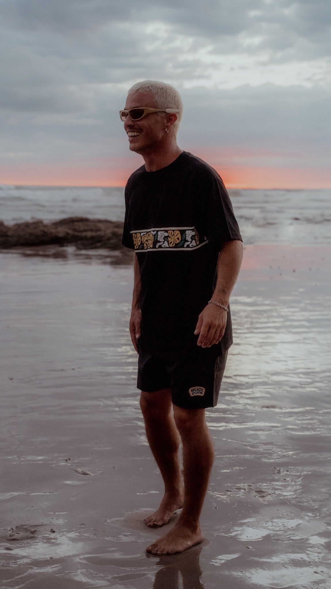 Remera Manga Corta Hawaiian Guard