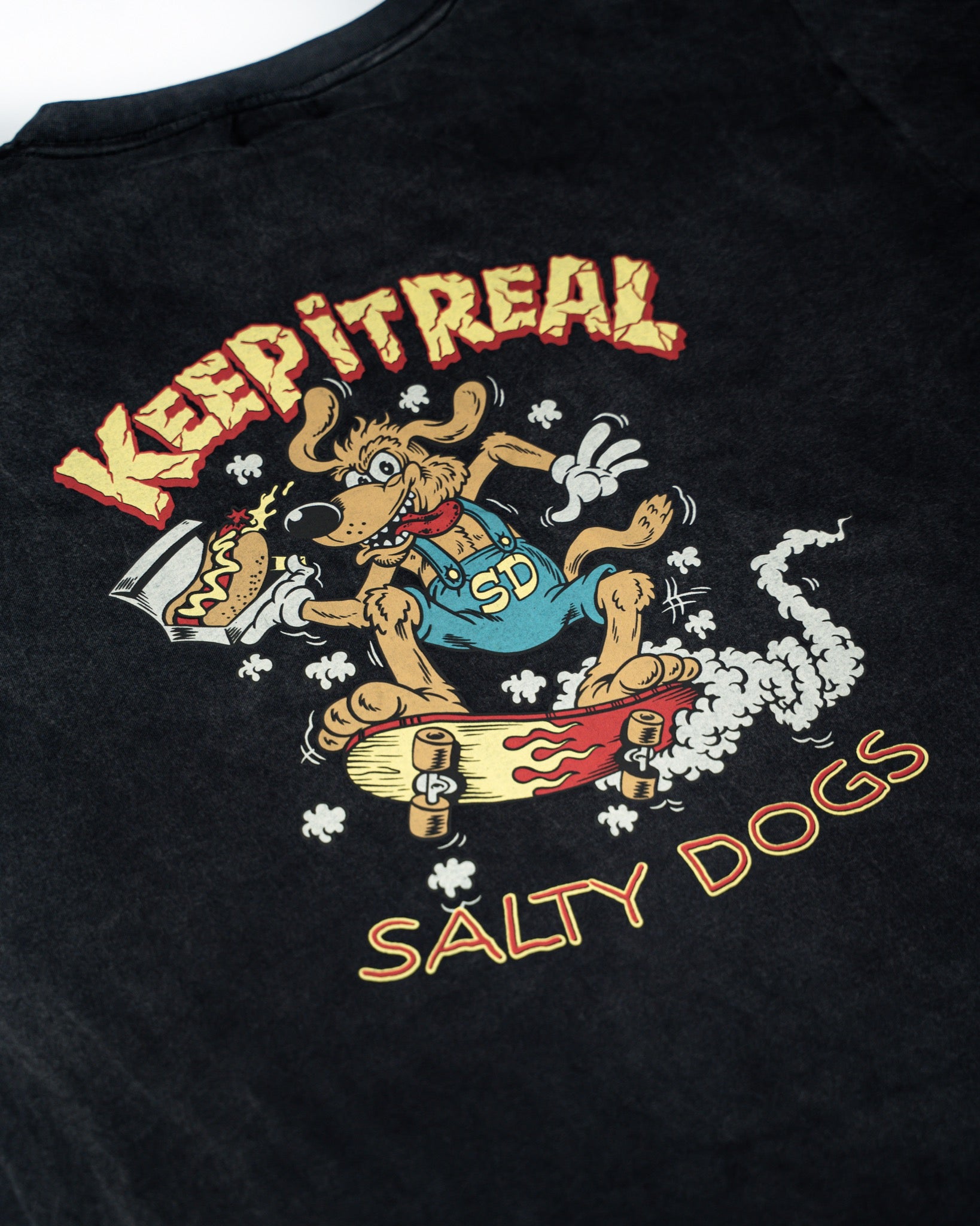 Remera Manga Corta Keep It Real Negro