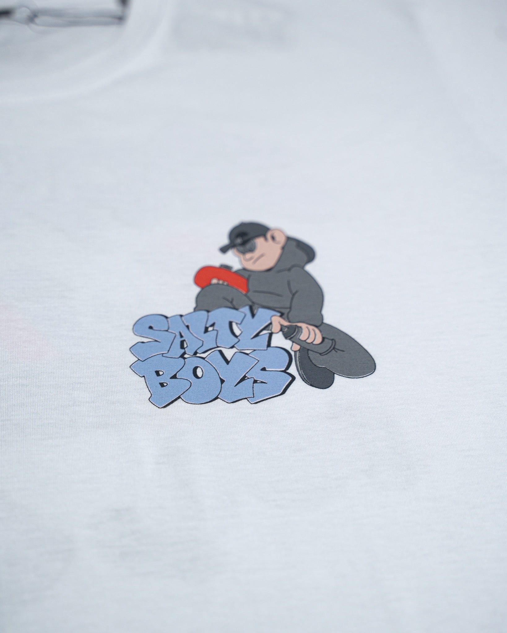 Remera Manga Corta Salty Boys Blanco
