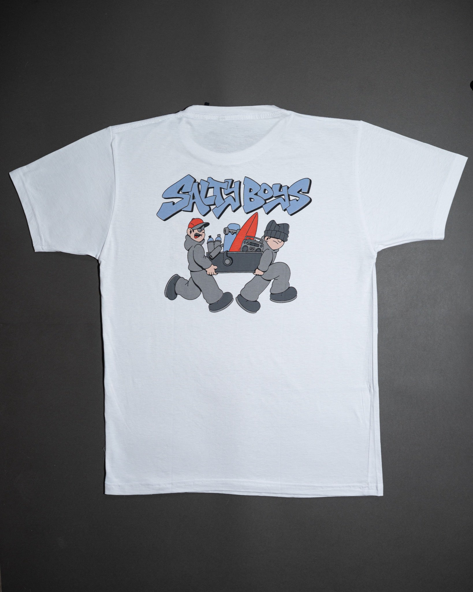 Remera Manga Corta Salty Boys Blanco