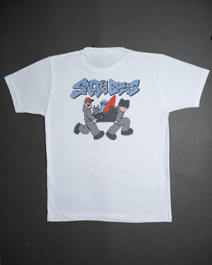 Remera Manga Corta Salty Boys Blanco