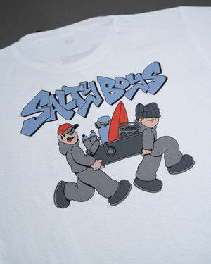 Remera Manga Corta Salty Boys Blanco