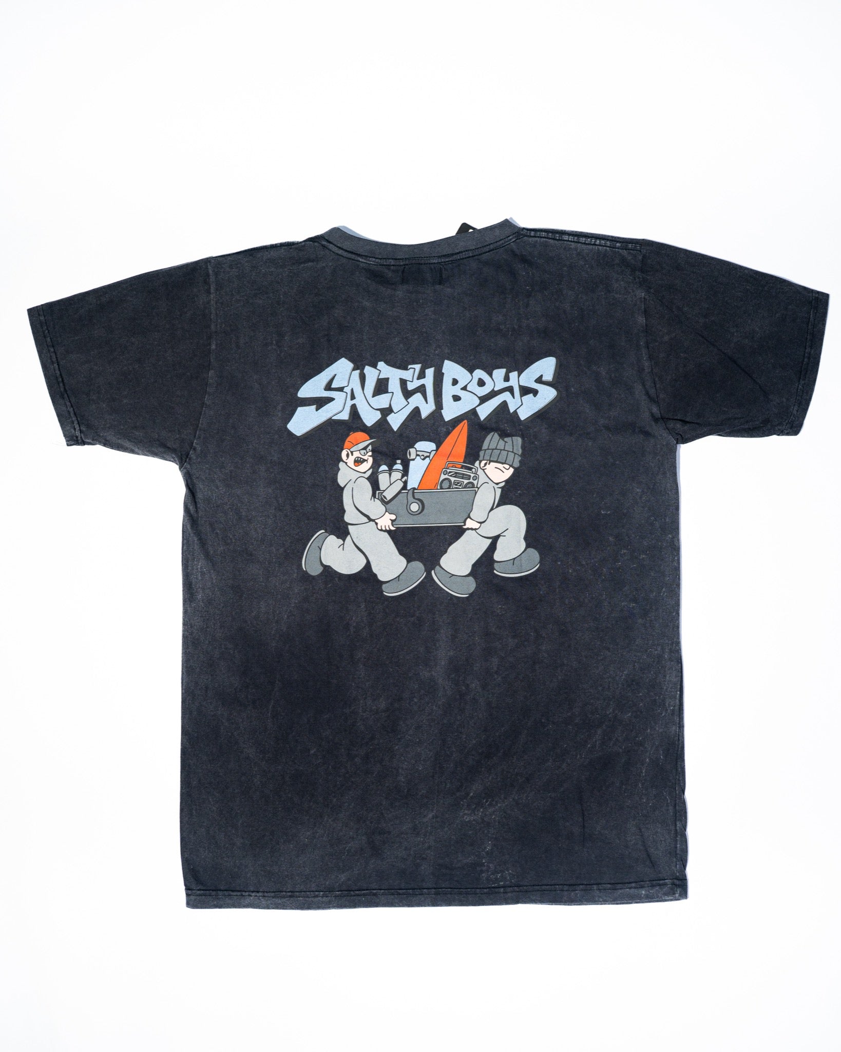 Remera Manga Corta Salty Boys Negro