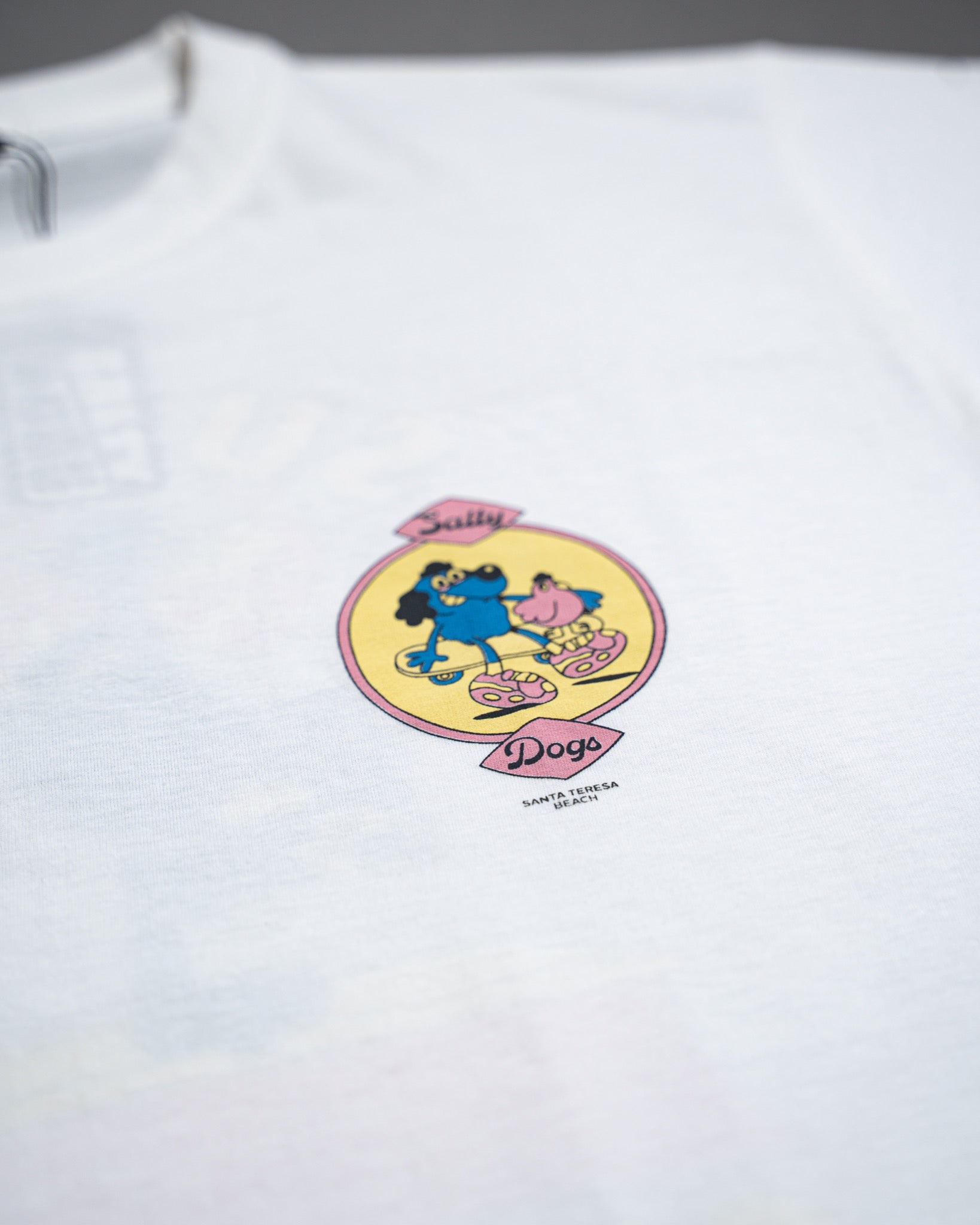Remera Manga Corta Surf The Concrete Blanco
