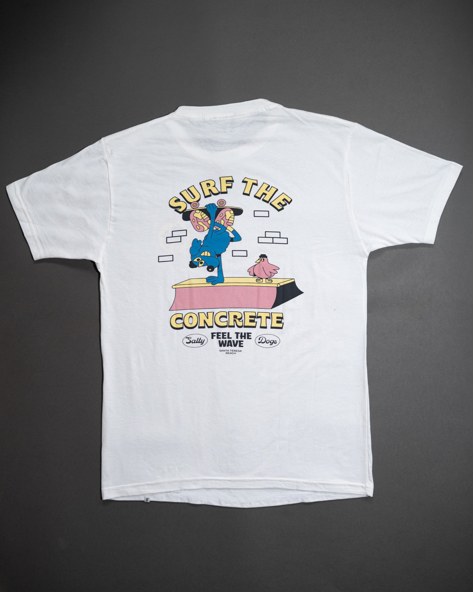 Remera Manga Corta Surf The Concrete Blanco