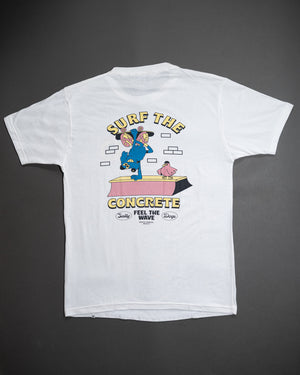 Remera Manga Corta Surf The Concrete Blanco