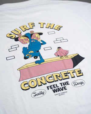 Remera Manga Corta Surf The Concrete Blanco